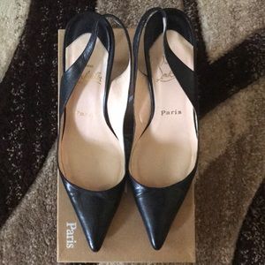 Sexy Leather Sling Backs (Red Bottoms)